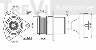TREVI AUTOMOTIVE ap1078 -  Механизм свободного хода генератора